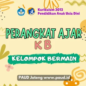 RPPH PAUD Kurikulum 2013 Kelompok Bermain 2024/2025